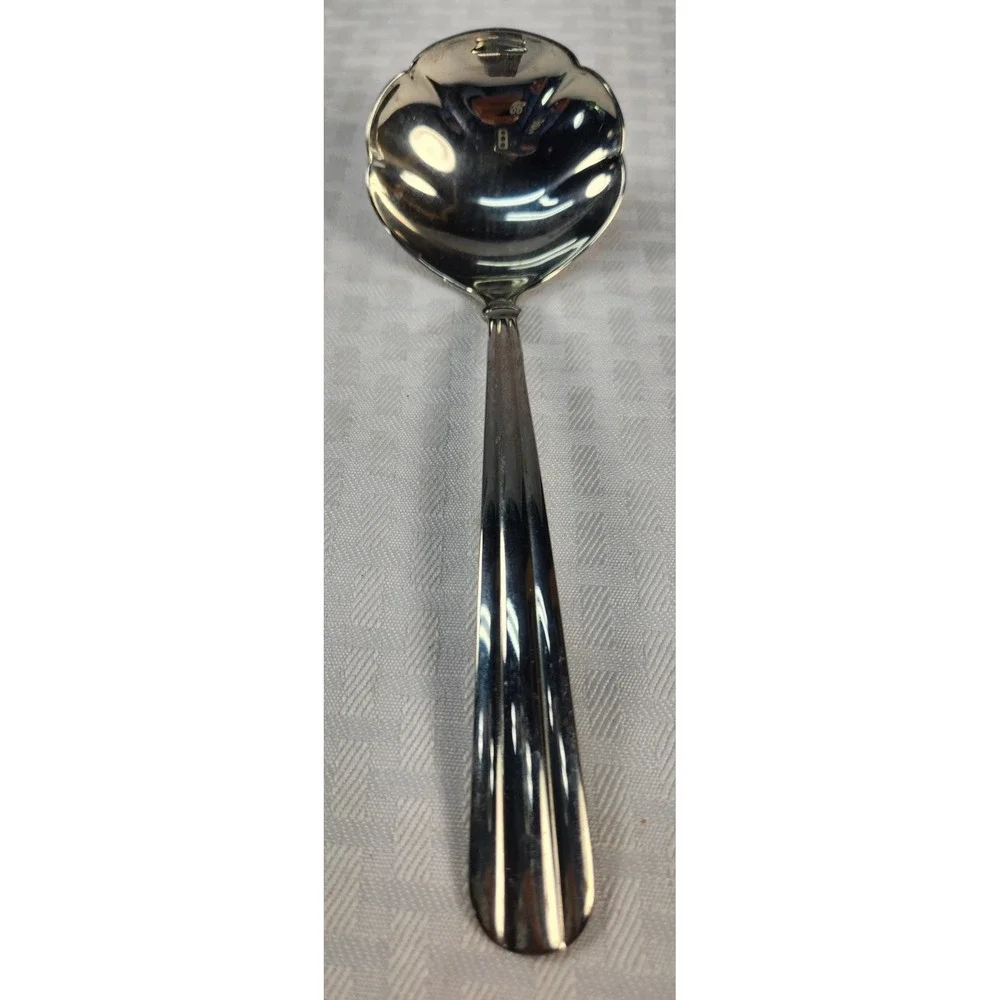 Oneida Community UNITY Sugar Shell Spoon Stainless Glossy Silverware Flatware